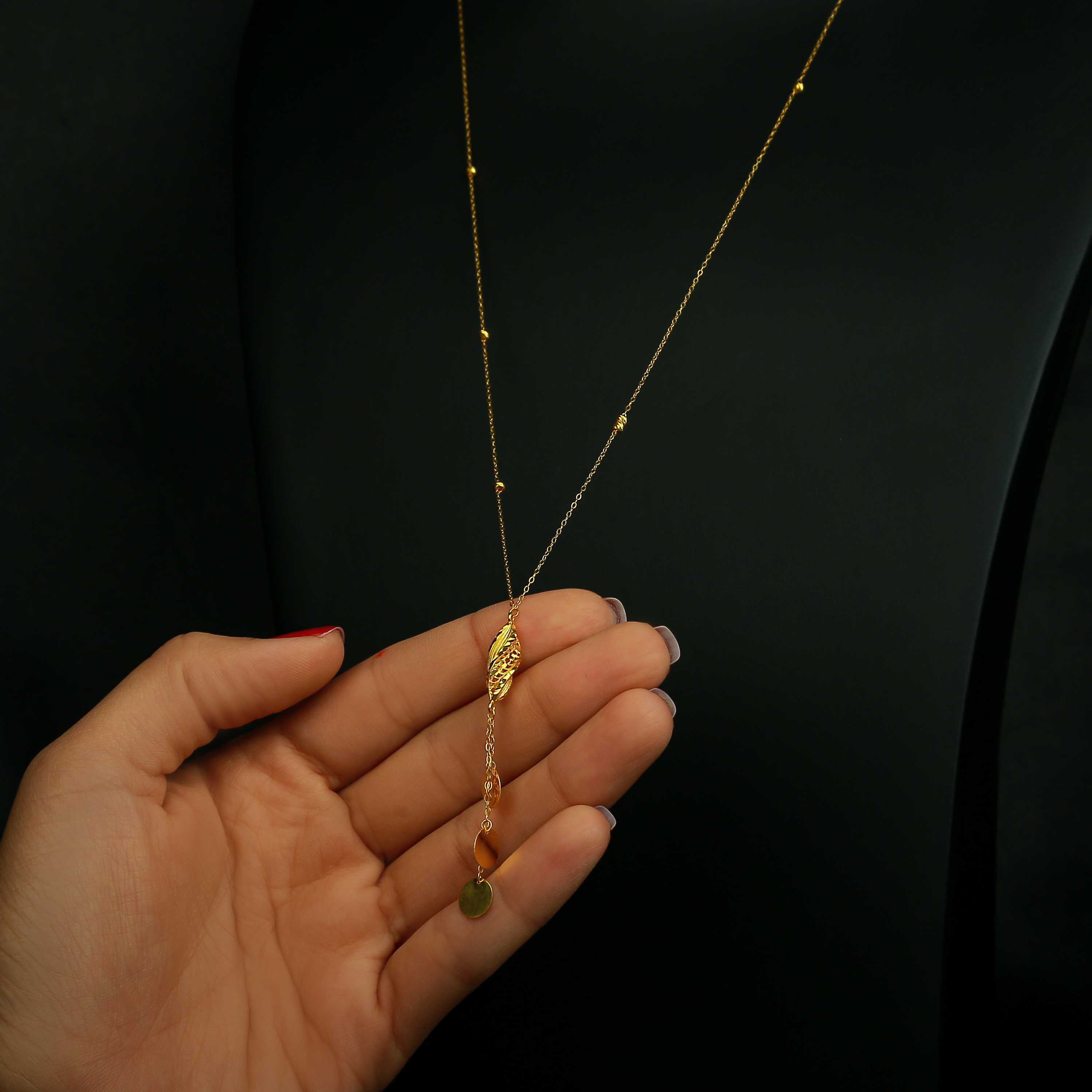 21 karat gold necklace, Turkish made - (H-0546)